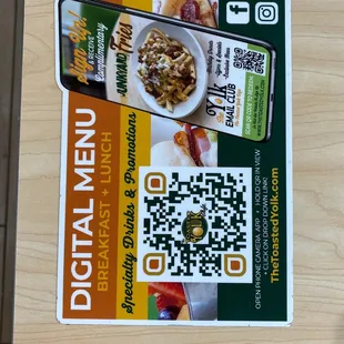 Digital Menu