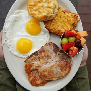 Pork Chop Breakfast