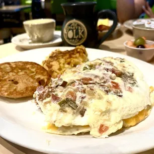 Double Decker Omelette Breakfast