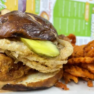 Southern fried chicken sandwich