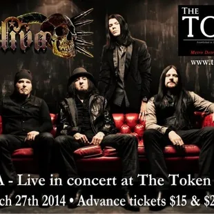 SALIVA live in concert Thursday March 27th 2014