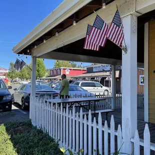 the front porch of the inn