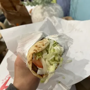 Gyro Pita Wrap with Tzatziki