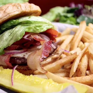 a sandwich and french fries