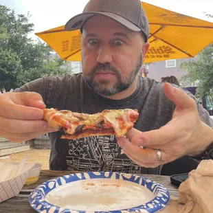 Patio area.  Amazing pizza!