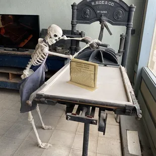 This fellow has worked himself to death!