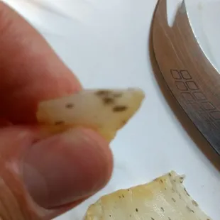 It not just on the outside but the inside too. Probably why it taste so bad.