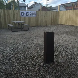 New patio extension.