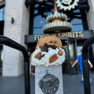 Cookie Jar Milkshake vanilla ice cream, OREO®, oatmeal, and chocolate chip cookies, whipped topping