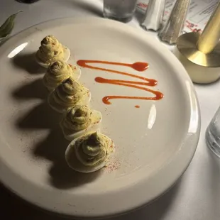 Deviled eggs over the top