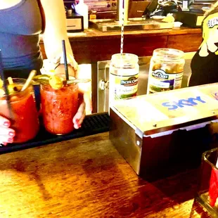 Some delicious Bloody Marys!