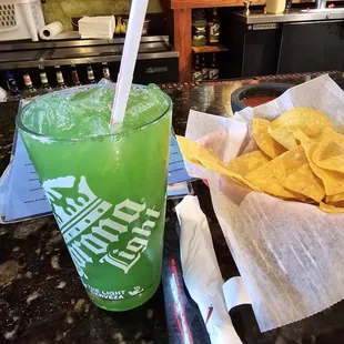 Chips and a drink!