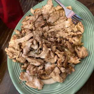 Pollo Fundido Lunch (no shrimp) ~ daughter loves  arroz con pollo and was happy to find the lunch version excluded shrimp.