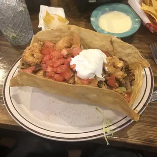 Fiesta Taco Salad (no cheese as requested)