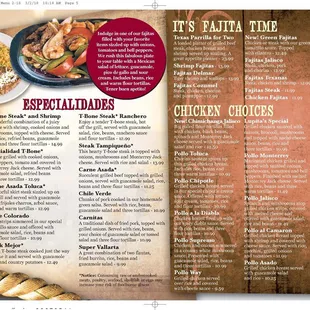 Our Signature Platters, Fajitas and Chicken Meals!