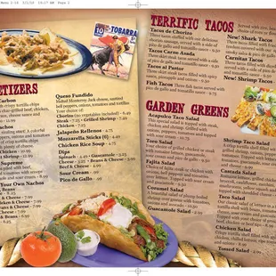 Tacos, Salads and Appetizers!