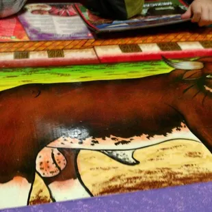 Select artwork from the fabulous restaurant Los Toros.