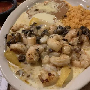 Shrimp Enchiladas. Excellent!