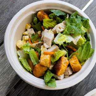 custom kid salad (they love croutons)