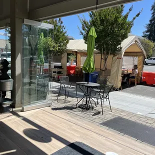 Outdoor seating available