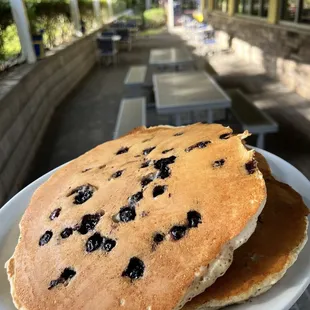 Blueberry pancakes