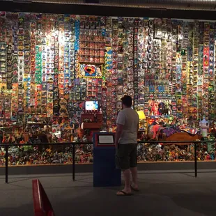 The huge display of a 'grown man's bedroom' - very funny, by the way...