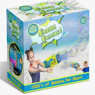 Check out my amazing 132-hole bubble machine! This thing is an absolute bubble extravaganza! Just ask our Mavens!