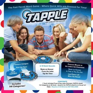 Tapple® - Fast Word Fun for the Whole Family! 
Tapple is the award-winning, fast paced word game that gives players a rush of...
