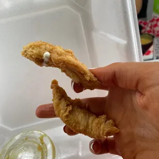 Tiny chicken fingers