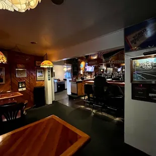 the inside of a restaurant