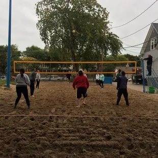 Volleyball in October! A little chilly on the toes