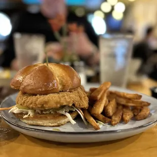 Crispy Chicken Sandwich was good.