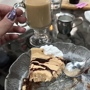 After coffee dinner with Peanut Butter Pie