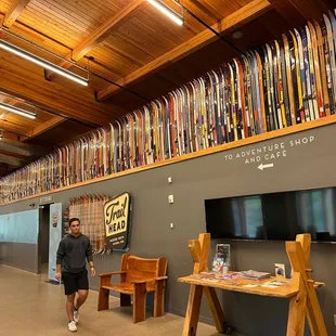 Walkway into the hall.