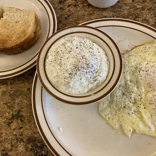 So, I&apos;m only being half bad, lol. I subbed cottage cheese for potatoes.