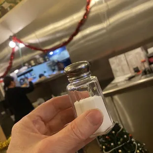 Julian found that lost shaker of salt!!