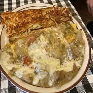 Henry 's Chili Verde Omelette