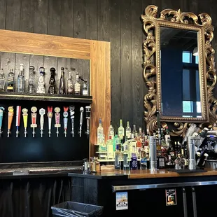 a bar with a lot of liquor