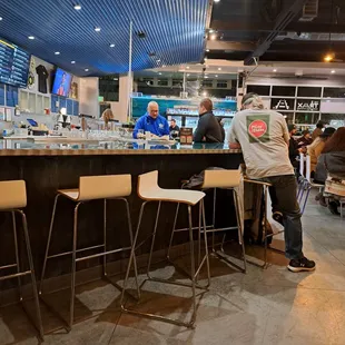 Inside restaurant - Bar counter area