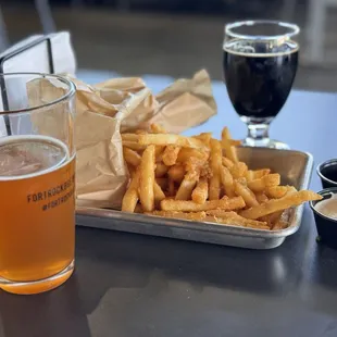 Garlic fries. Nice and crispy