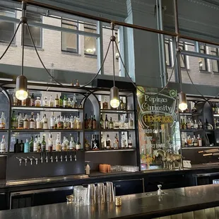 Interior of the bar area at The Treasury in San Francisco.