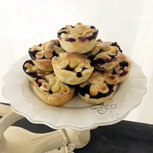 Mini Blueberry Pies that are absolutely delicious.