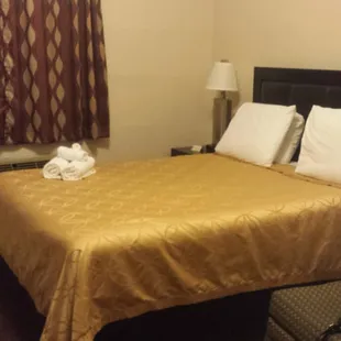 Basic but comfortable bed