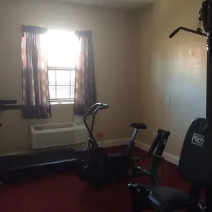 Workout room treadmill and two things I don't know