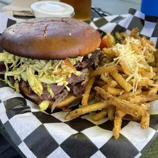 Fifty Fifty with garlic fries