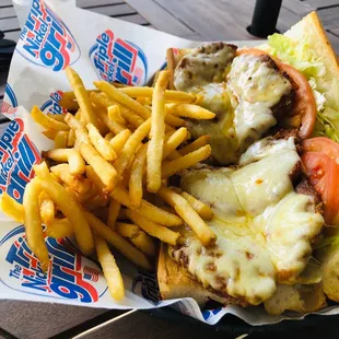 As serious as a hot sausage poboy gets!