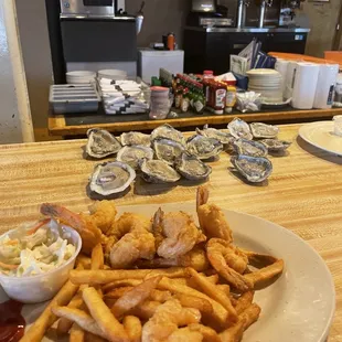 a plate of food on a table