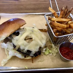 Mushroom Swiss Burger