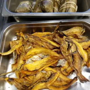 a couple of trays of food