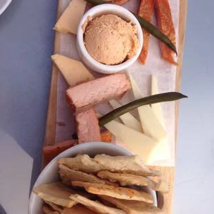 Cheese/fish plate. Amazing!
